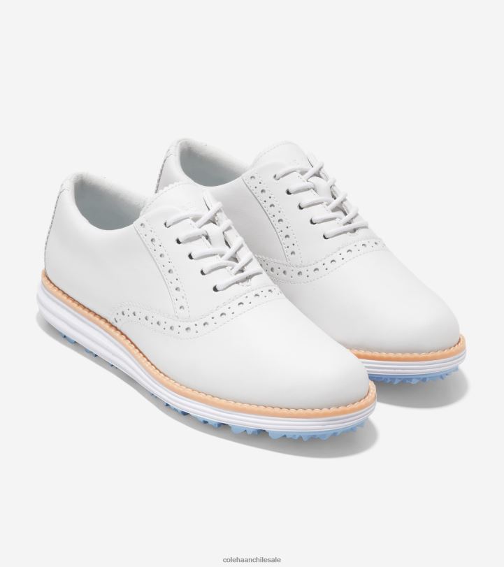 Cole Haan Zapato de golf original Grand Shortwing blanco-azul-campana óptica B8D8B212 mujer calzado