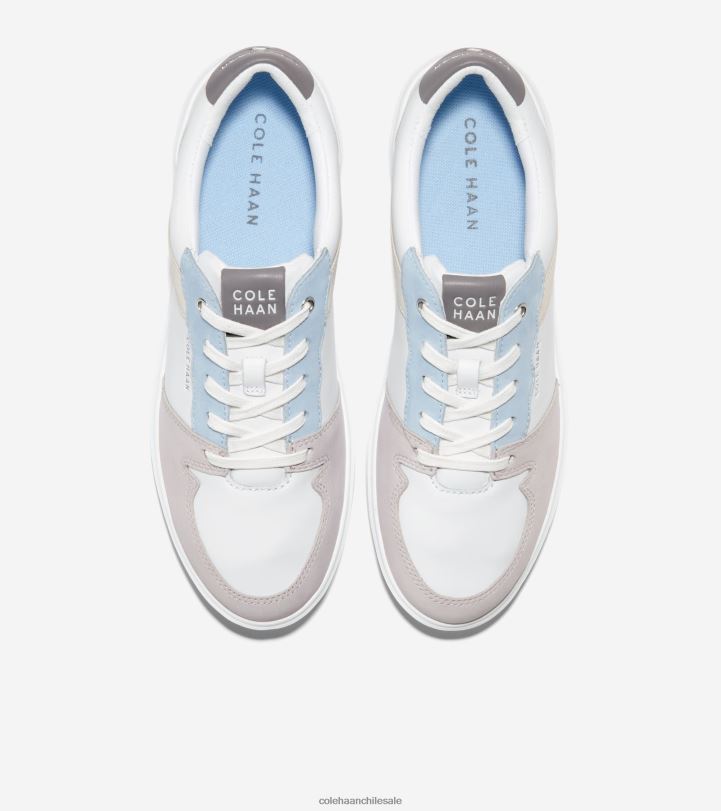 Cole Haan gran zapatilla de tenis crosscourt blanco óptico-plata abedul-azul-morado B8D8B206 mujer calzado