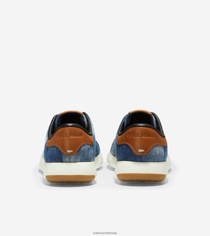 Cole Haan tenis grandpro estampado añil textil-mezquite cuero-marfil B8D8B148 mujer calzado
