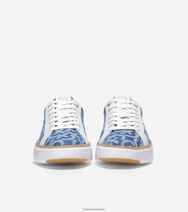 Cole Haan tenis grandpro topspin Monogram denim jacquard-blanco óptico B8D8B23 mujer calzado