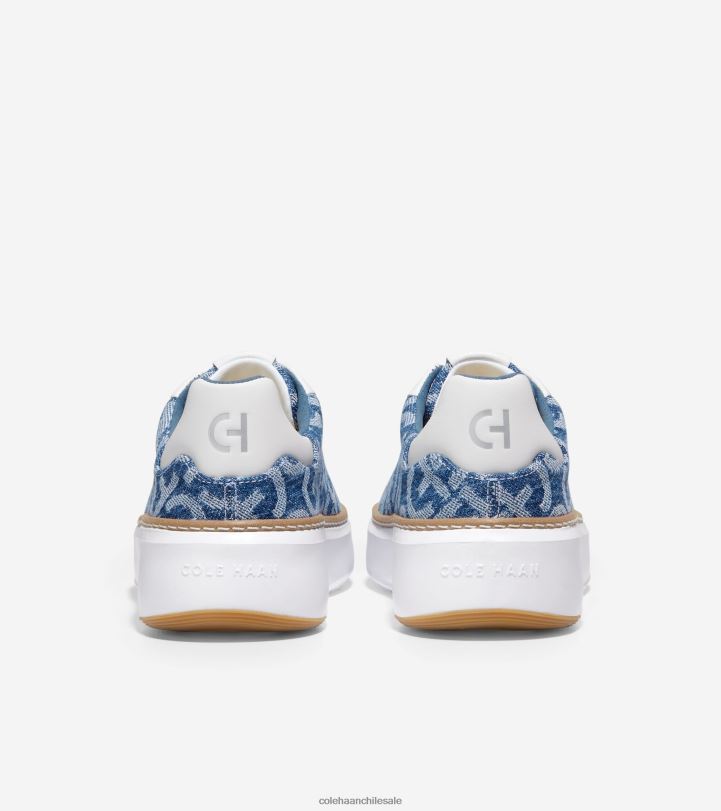 Cole Haan tenis grandpro topspin Monogram denim jacquard-blanco óptico B8D8B23 mujer calzado