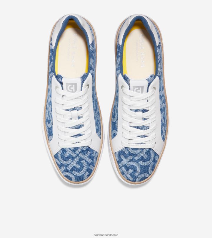 Cole Haan tenis grandpro topspin Monogram denim jacquard-blanco óptico B8D8B23 mujer calzado