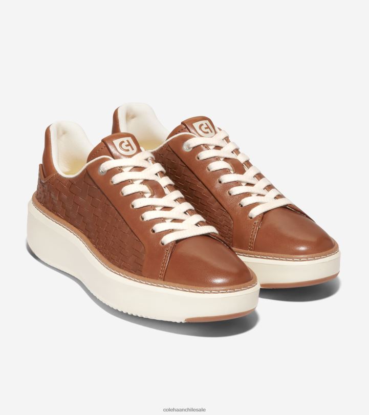 Cole Haan tenis grandpro topspin pecan-blanco óptico tejido B8D8B25 mujer calzado
