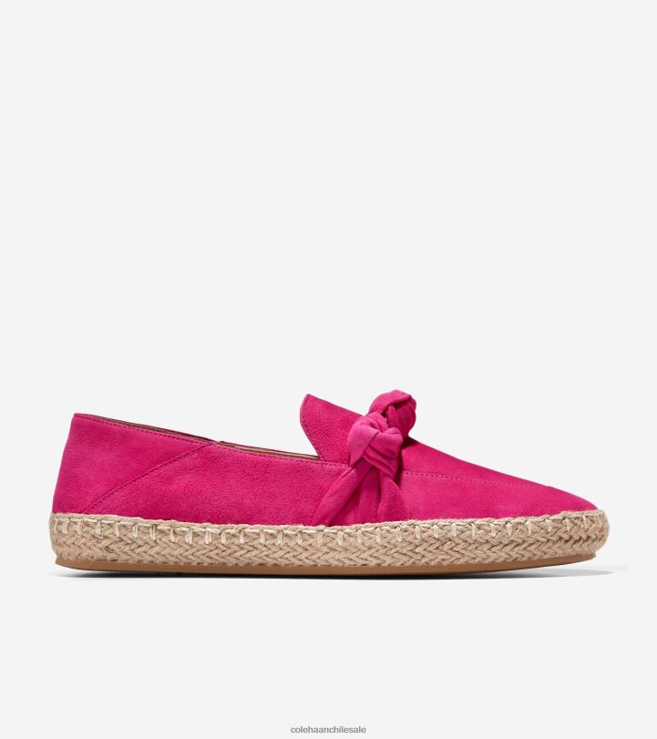 Cole Haan alpargata anudada cloudfeel ante rosa pavo real B8D8B224 mujer calzado