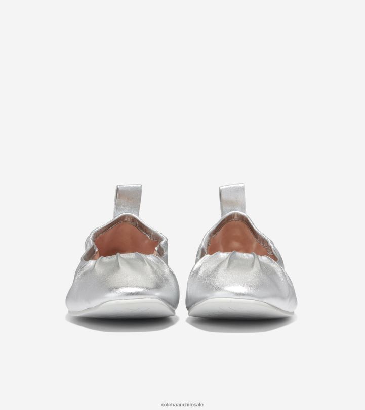 Cole Haan ballet suave de york plateado metalizado B8D8B97 mujer calzado